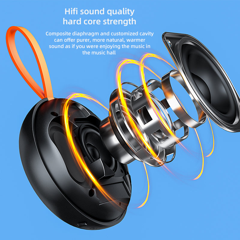 Snap-On Magnetic Mini Bluetooth Speaker – Loud Sound, Anywhere You Go 🔊
