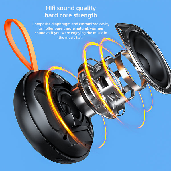 Snap-On Magnetic Mini Bluetooth Speaker – Loud Sound, Anywhere You Go 🔊